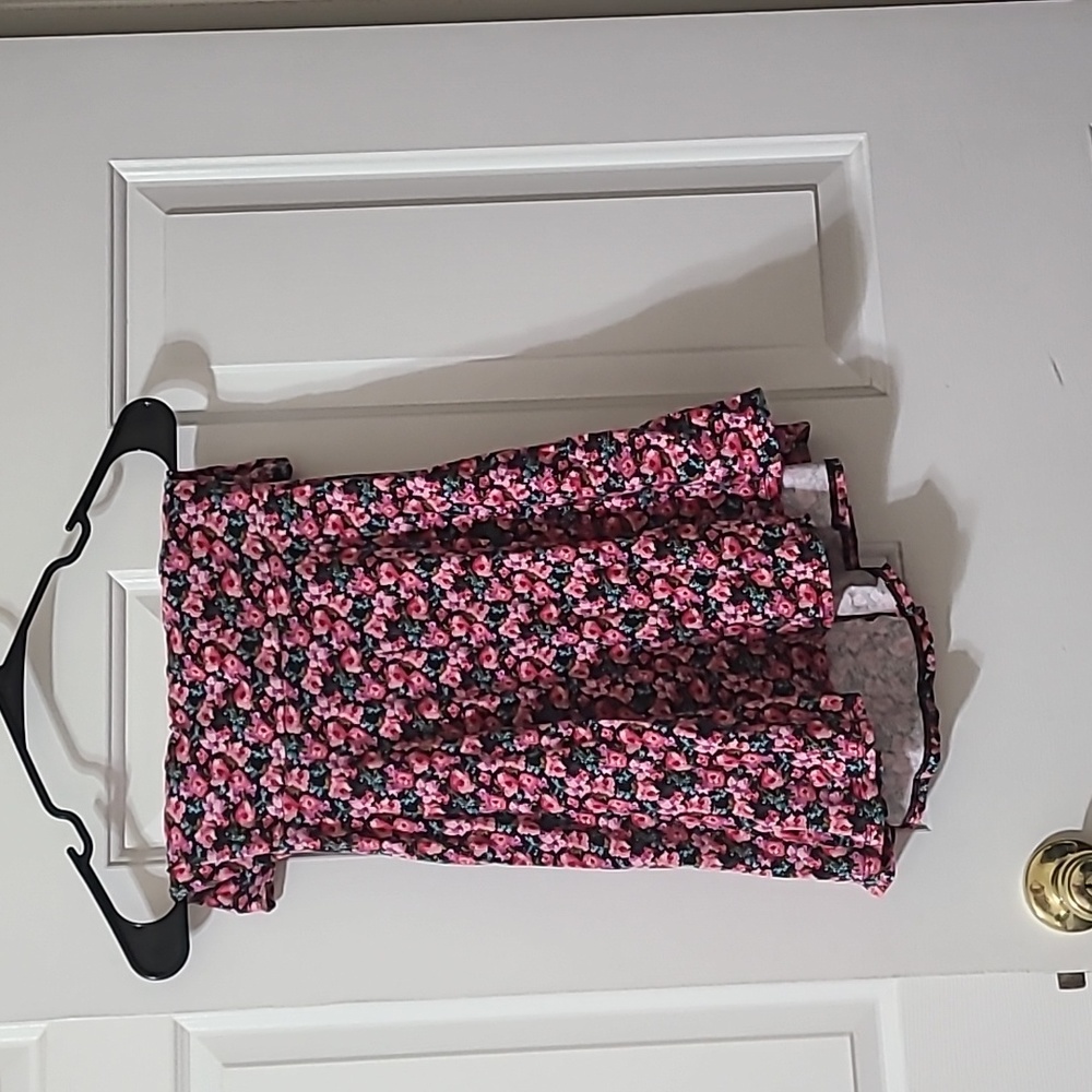 Pink floral dress